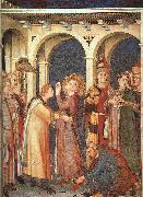 Simone Martini St.Martin is Knighted oil on canvas